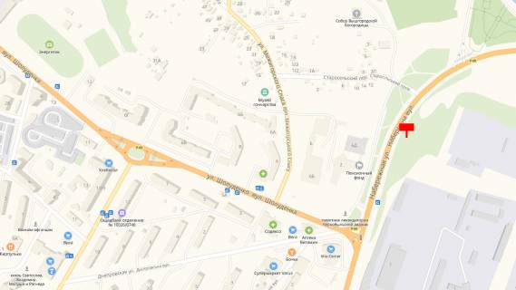 Билборд B в Вышгороде вул. Набережна, напрямок з м. Києва до с. Хотяновка, 100 м. після автобусної зупинки на с. Хотяновка, праворуч схема