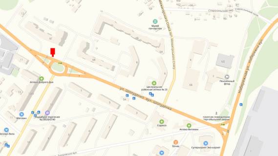 Ситилайт B в Вышгороде Вул. Шолуденка, Навпроти “Меридіана”, вул.Шолуденка, 6-Г схема