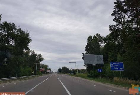Билборд A в Вышгороде, 6x3  автомобільна дорога Р-02 “Київ-Іванків-Овруч”,350 м. до повороту до м. Вишгорода з м. Києва (пл. Шевченка), праворуч фото 1