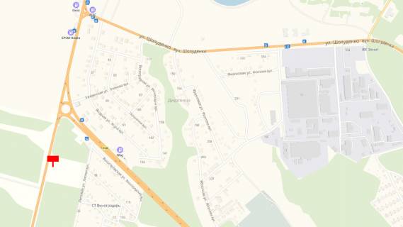 Билборд B в Вышгороде, 6x3  автомобільна дорога Р-02 “Київ-Іванків-Овруч”, 1100м. до повороту до м. Вишгорода з м. Києва (пл. Шевченка), праворуч схема