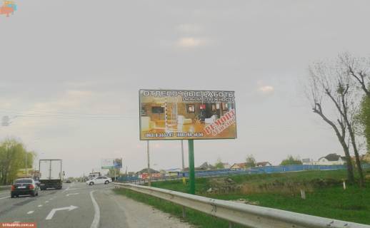 Билборд A в Вышгороде Вул. Набережна, праворуч, у напрямку м. Києва, вздовж дороги, на початку озера фото 1