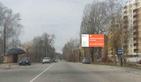 Билборд A в Вышгороде, 6x3  вул. Шолуденко, навпроти заводу “Карат”, праворуч, напрямок траси Р-02 “Київ-Іванків-Овруч” фото 1