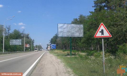 Билборд A в Вышгороде, 6x3  автомобільна дорога Р-02 “Київ-Іванків-Овруч”,1000 м. до повороту до м. Вишгорода з м. Києва (пл. Шевченка), праворуч фото 1