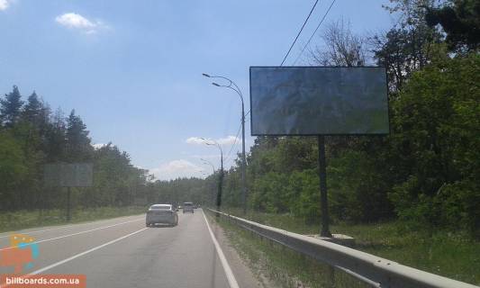 Билборд A в Вышгороде, 6x3  автомобільна дорога Р-02 “Київ-Іванків-Овруч”,1000 м. від повороту з м. Вишгорода до м. Київ (пл. Шевченка), праворуч фото 1