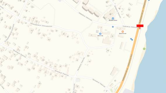 Билборд B в Вышгороде, 6x3  вул. Набережна, 750 м. після дорожнього знаку “Вишгород” (стела), у напрямку до центру Вишгорода, праворуч схема