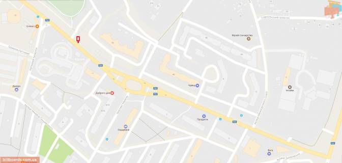 Ситилайт A в Вышгороде Ул. Шолуденко, возле дома Шолуденко, 6-Г (магазин Твоя Оселя) схема