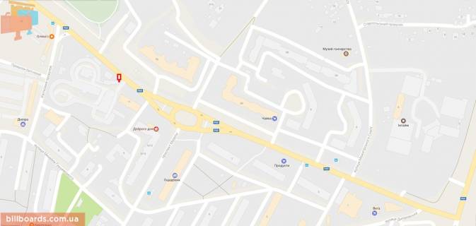 Citylight A in Vishgorod 100 m. po povorota na pr-t Mazepy scheme
