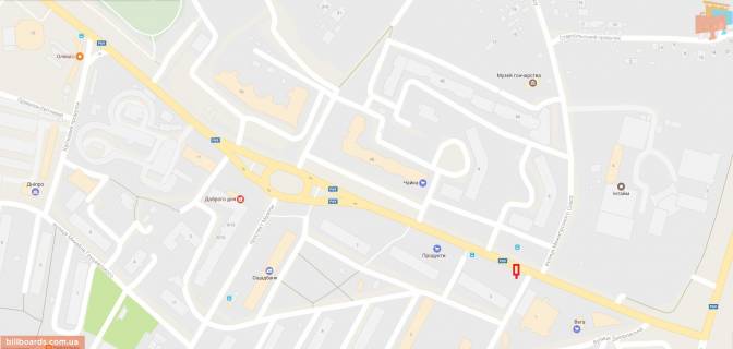 Ситилайт B в Вышгороде Ул. Шолуденко, перед поворотом на ул. Шолуденко, 3 схема