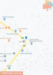 Билборд  в Стрые, 3х6  Галицька, зупинка маршрутного таксі, великий потік транспорту, спальний район, дуже прохідне місце, міжнародна траса Київ-Чоп схема