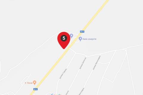 Билборд A в Коблеве, 6х3  трасса М14 - в Коблево за заправкой схема