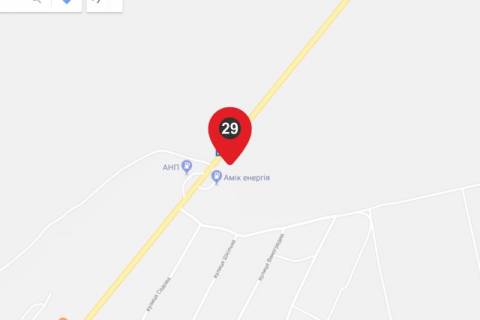 Billboard A in Kobleve, 6х3  trassa M14 za zapravkoj scheme