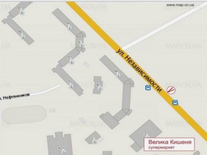 Білборд, Бігборд (Борд)  A у Чернігові вул. Незалежності 46-А схема