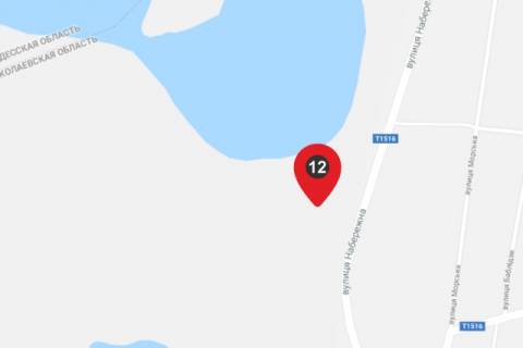Billboard A in Kobleve, 6х3  trassa T1516 -st.Nabereznaa bord 2 scheme