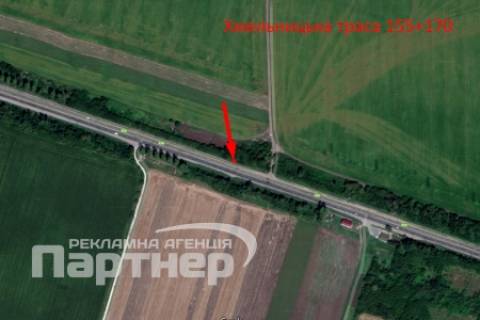 Билборд B в Тернополе  траса Тернопіль-Хмельницький схема