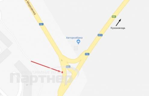 Билборд A в Тернополе Морозенка схема