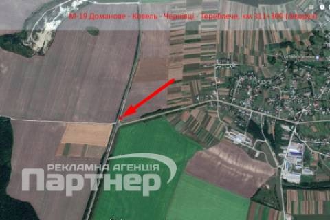 Билборд B в Тернополе  траса Тернопіль-Кременець схема