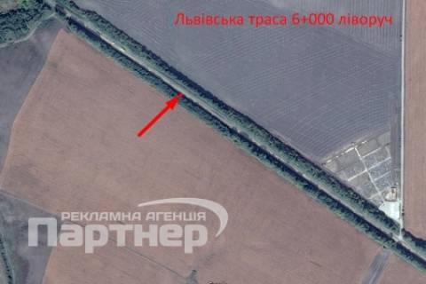 Білборд, Бігборд (Борд)  B у Тернополі траса Тернопіль-Львів схема