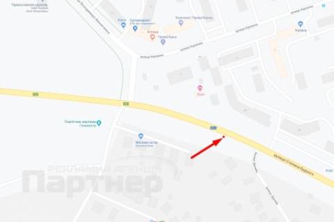 Билборд B в Тернополе, 3х6  С. Будного схема