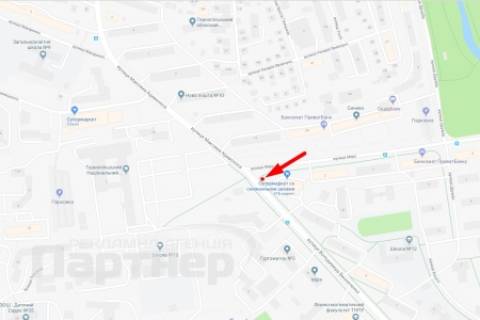 Билборд B в Тернополе, 3х6  Винниченка схема