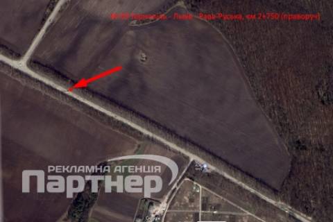 Билборд B в Тернополе  траса Тернопіль-Львів схема