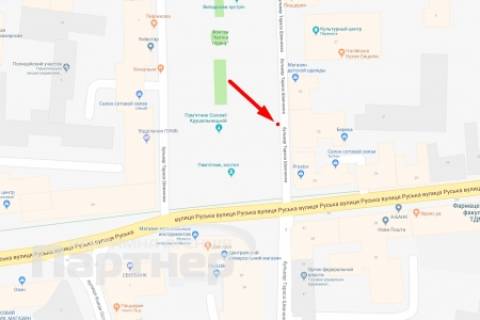 Ситилайт B в Тернополе, 1,2х1,8  бульвар Т. Шевченка схема