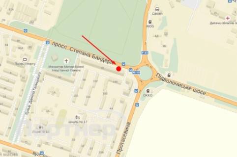 Билборд A в Тернополе, 3х6  С. Бандери схема