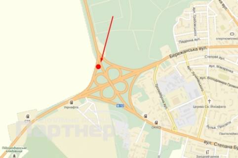 Билборд B в Тернополе, 3х6  Об’їзна схема