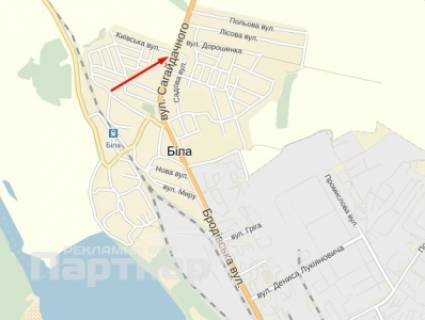 Билборд A в Тернополе село Біла схема