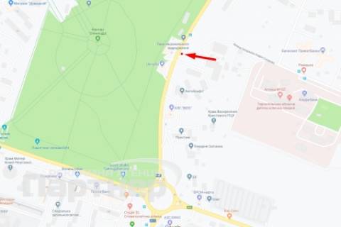 Білборд, Бігборд (Борд)  A у Тернополі 15 Квітня схема
