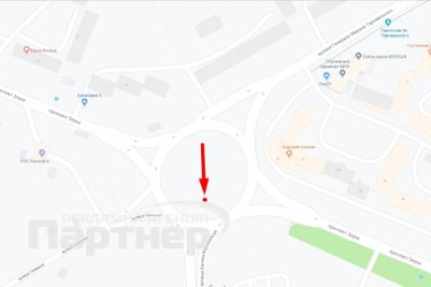 Билборд B в Тернополе, 3х6  Злуки п-кт схема