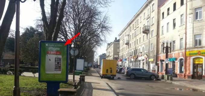 Ситилайт A в Тернополе, 1,2х1,8  бульвар Т. Шевченка фото 1