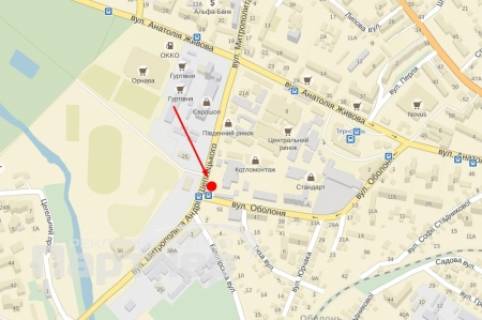 Билборд A в Тернополе, 3х6  Шептицького схема
