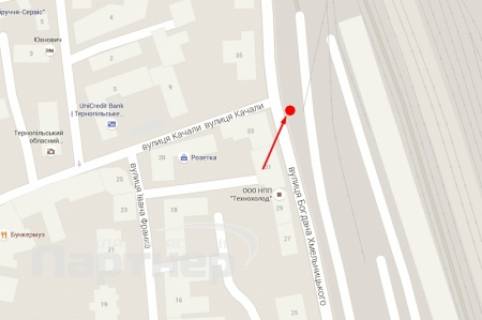 Билборд A в Тернополе, 3х6  Б. Хмельницького схема