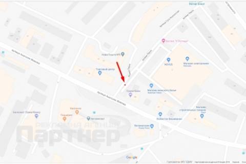 Ситилайт A в Тернополе, 1,2х1,8  Торговиця вул. (Живова) схема