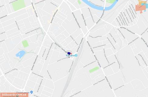Билборд A в Берегово пл.Кірпи-пр.Свободи, напрям-пр.Свободи(лівий) схема