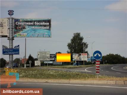 Билборд A в Берегово вул.Гагаріна, трансп.кільце, АЗС ОККО, в'їзд зі сторони м.Мукачево, напрям.-вул.Гагаріна фото 1