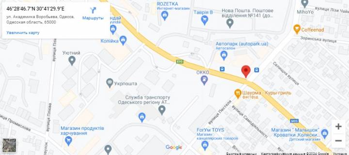 Призма B в Одессе Грушевского - Віталія Нестеренка вул. (Академіка Воробйова) (Призма) - 499557 схема
