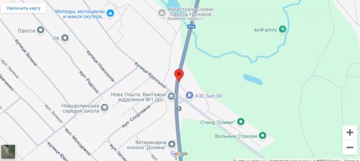 Мегаборд A в Одессе Овидиопольское шоссе-Новая долина (дорога в Затоку) схема