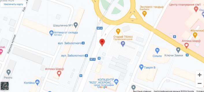 Билборд A в Одессе Князя Володимира Великого просп.(Добровольського просп.) 98/4 (ГУСАК) схема