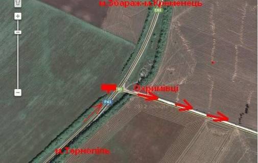 Билборд B в Тернопільських трасах, 3х6  Кременецька траса - Охримівці Б (з міста) схема