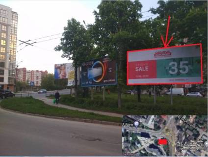 Billboard A in Ternopil, 3х6  st. Zivova - povorot na st. Mikulinec'ka 1-j Photo 1