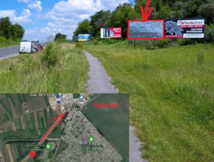 Билборд A в Тернопільських трасах, 3х6  Бережанська тр. 6 в місто А на підйомі 700м до м.Тернополя фото 1