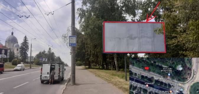 Билборд A в Тернополе, 3х6  вул. С. Бандери 96- Китайська стіна фото 1