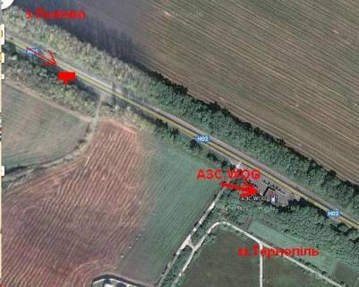 Билборд A в Тернопільських трасах, 3х6  Львівська траса 3 А (в місто) схема