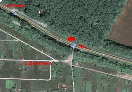 Билборд A в Тернопільських трасах, 3х6  Львівська траса 2 А (з міста) схема