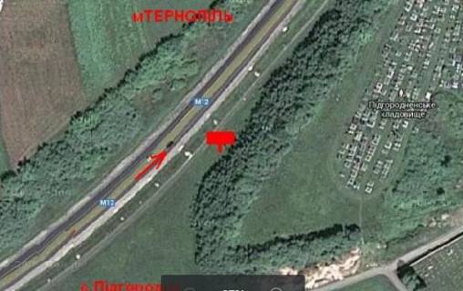 Билборд A в Тернопільських трасах, 3х6  Бережанська тр. 6 в місто А на підйомі схема