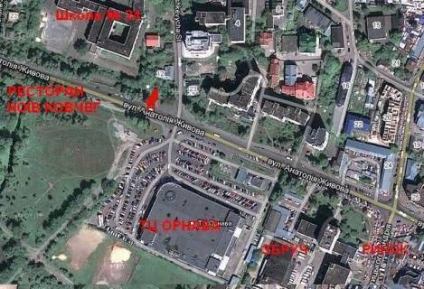 Білборд, Бігборд (Борд)  A у Тернополі, 3х6  Торговиця вул. (Живова) - навпроти ТРЦ "ОРНАВА" схема