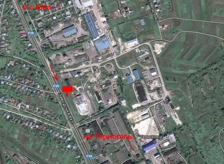 Билборд B в Тернополе, 3х6  вул. Бродівська 3 Б (в місто) в Білій схема