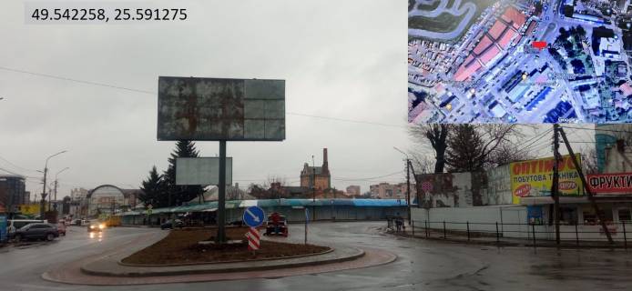 Билборд A в Тернополе вул. Шептицького-ст. автовокзал (Овочевий ринок) фото 1
