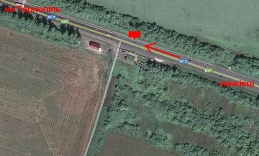 Billboard A in Ternopil highway, 3х6  Hmel'nic'ka trasa 20 A (v misto) - Aeroport na Ternopil' scheme